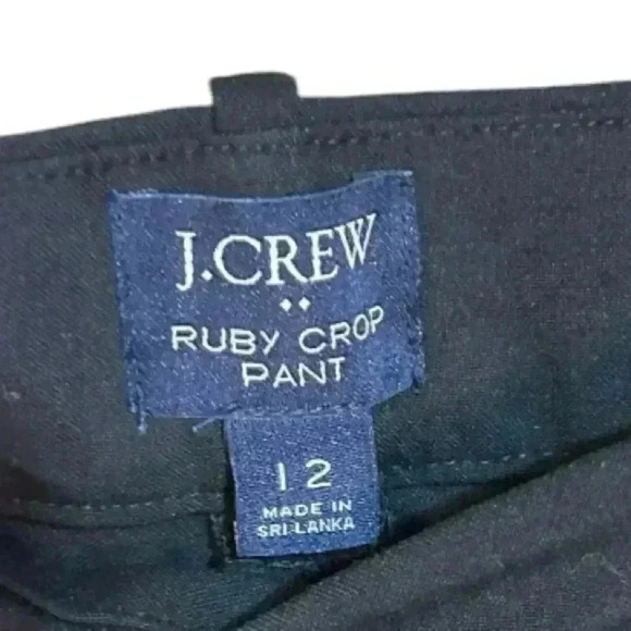 NWT J. CREW Slim cropped Ruby pant in stretch twill Women size 12 - Picture 5 of 11